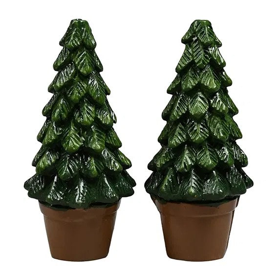 Julgran i kruka till Nissedörr, 2-pack