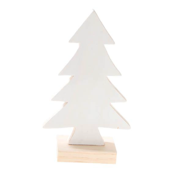 Gran i vit trä 13cm