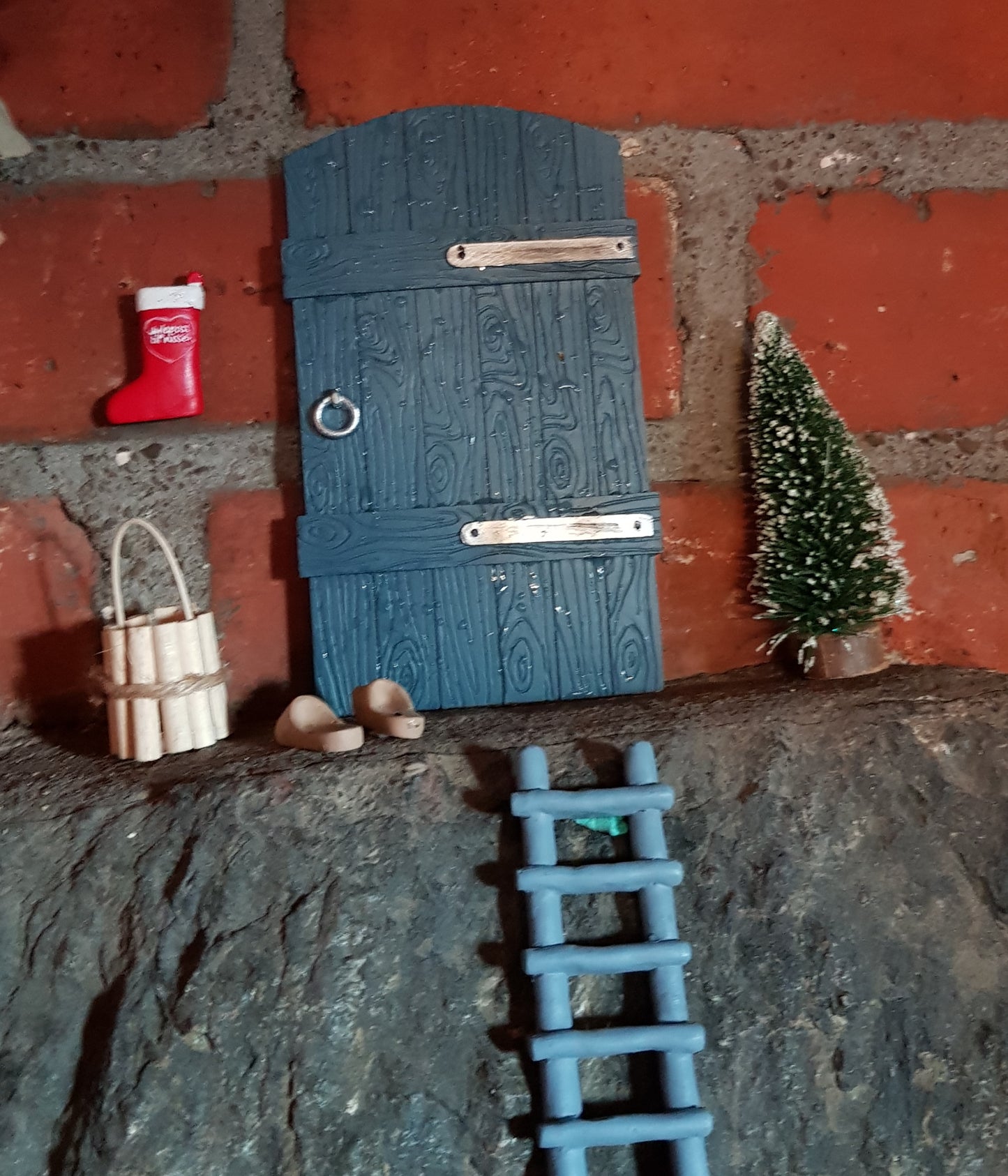 Nissedörr - 6 delar - Blå dörr