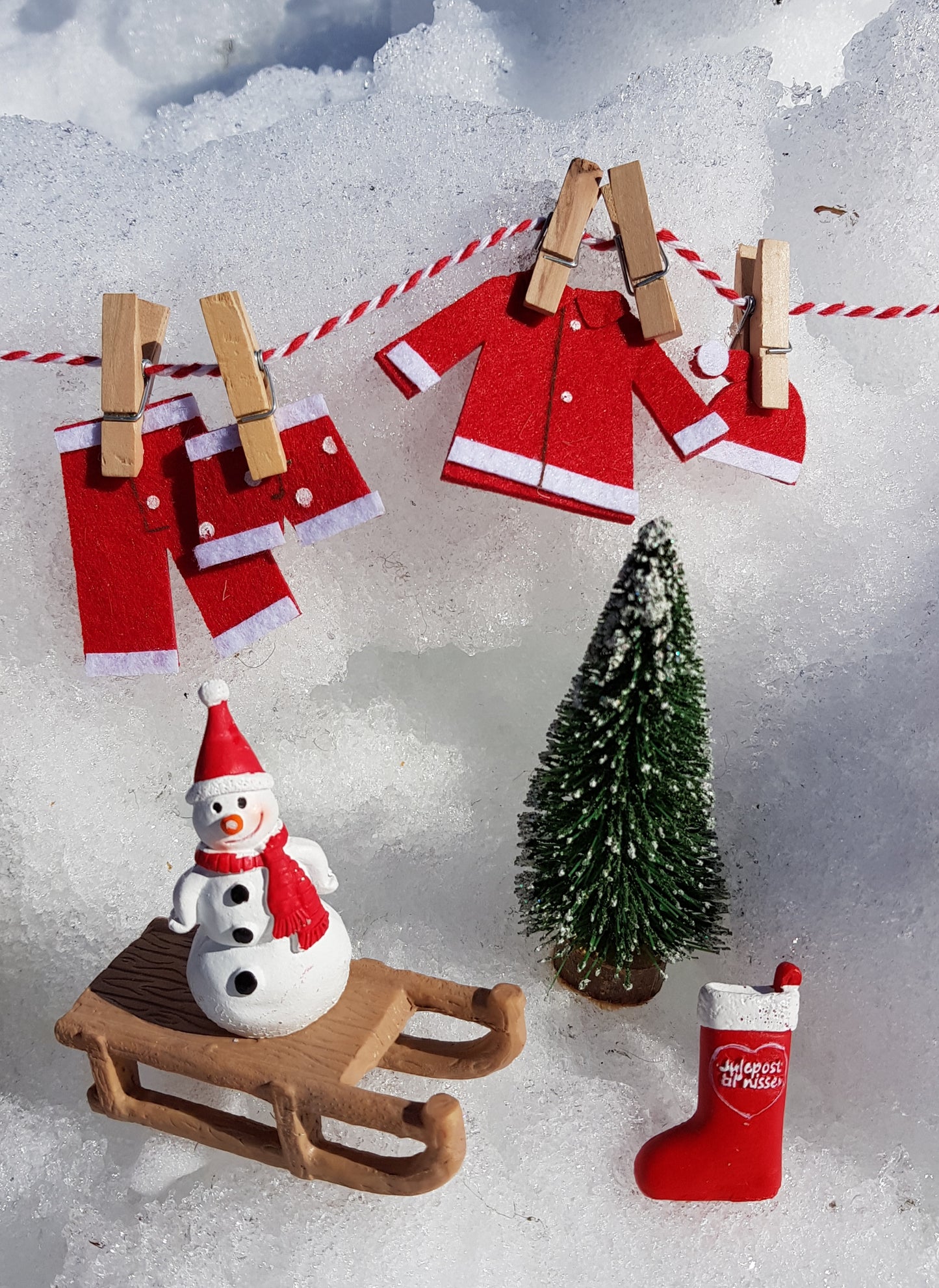 Snögubbe till Nissedörr