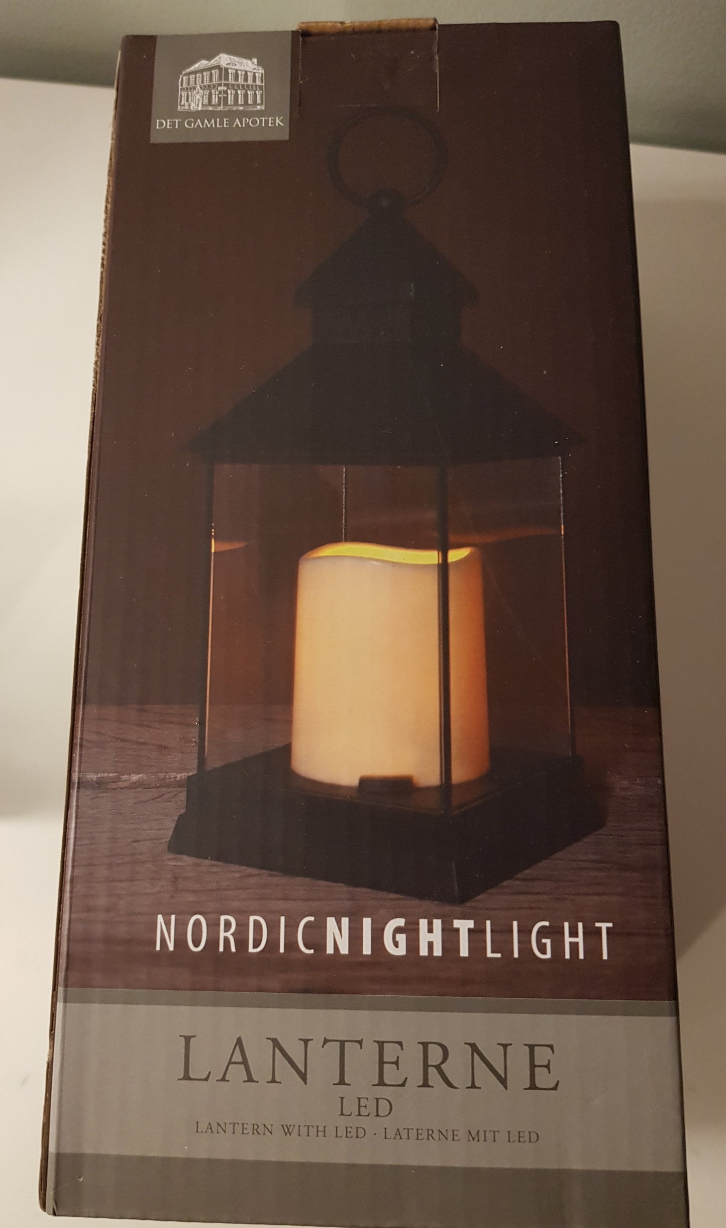Ljuslykta - Lanterna med LED H 23cm