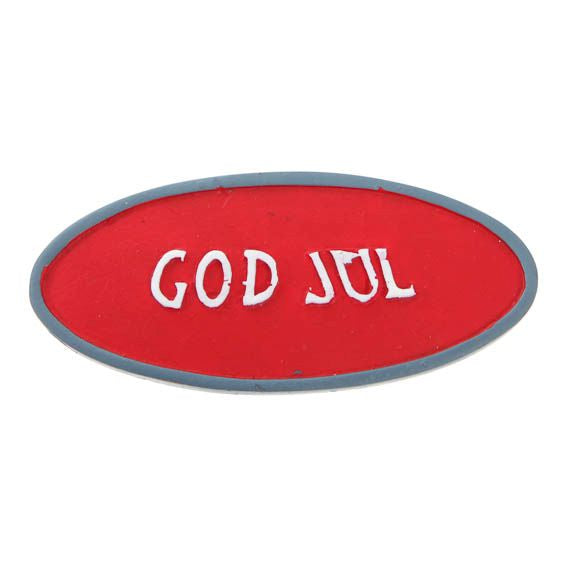 God Jul Skylt till Nissedörr