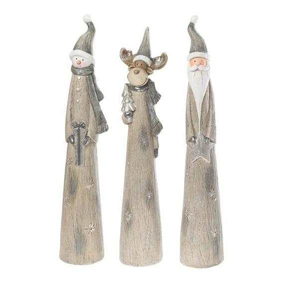 Tomte m silverluva och gran 36cm - The Christmas Store - Sverige