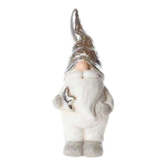 Tomte m silverluva 25cm - The Christmas Store - Sverige