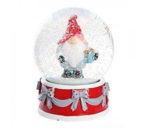 Snöglob med Tomte 12cm - The Christmas Store - Sverige