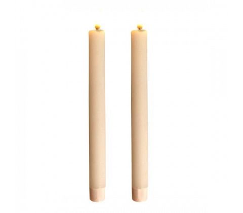 Stearinljus LED Varmvit - 2-Pack 24cm