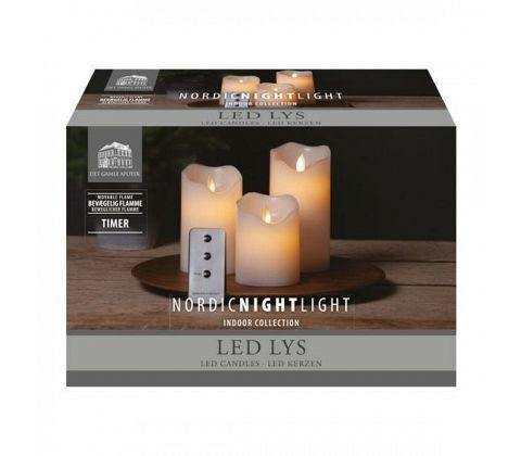 Kvalitetsljus - Blockljus - 3-Pack - The Christmas Store - Sverige