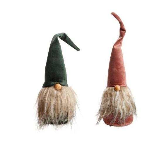 Tomte röd / grön 18cm - The Christmas Store - Sverige