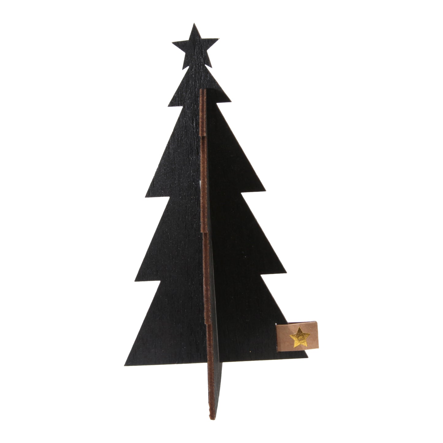 Gran i svart trä 12cm