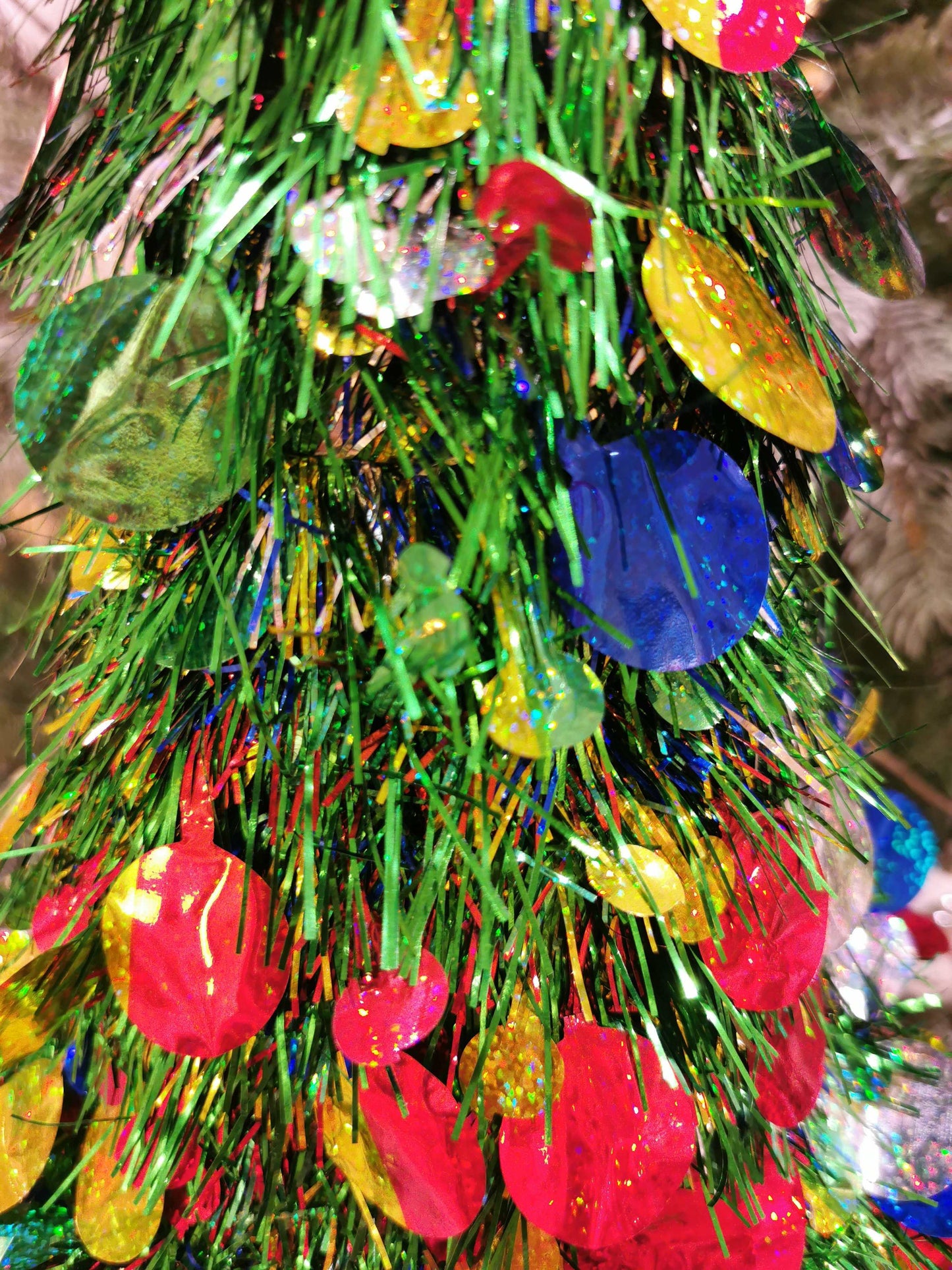 Grön / Flerfärgad Glittergran - Dekoration - The Christmas Store - Sverige