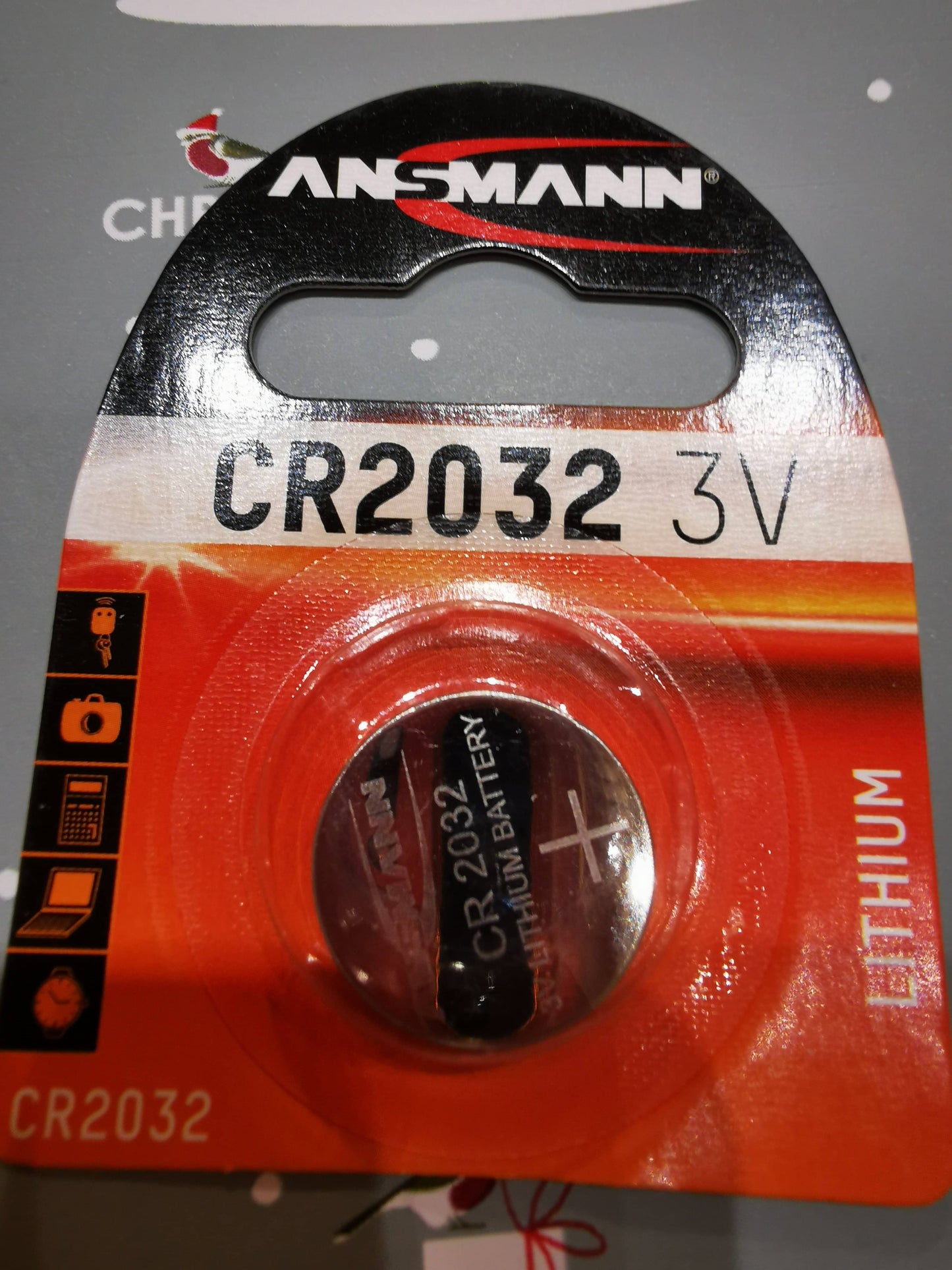Knappbatteri CR2032 - Lithium 3V