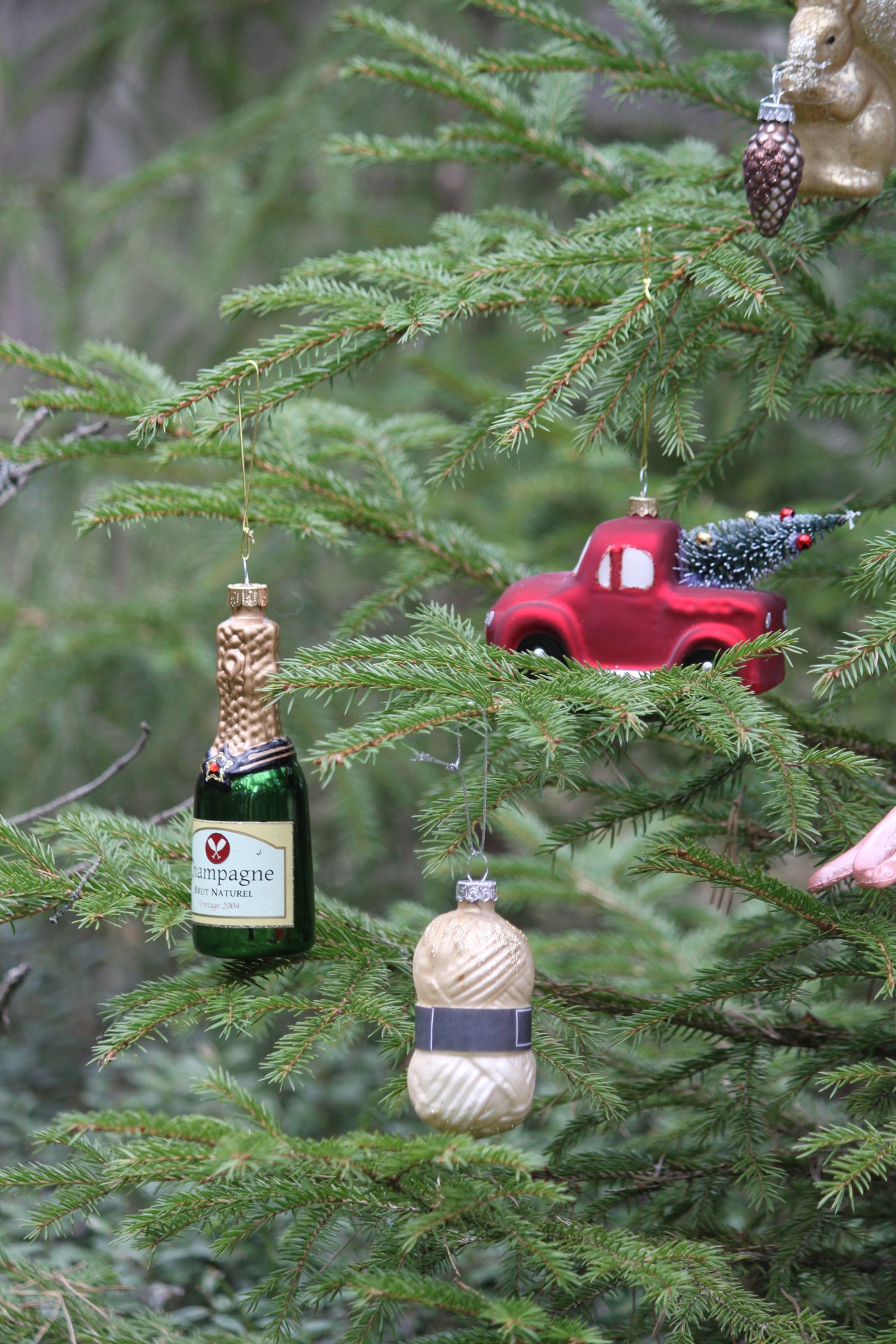 Julkula i glas - Ekorre med Kotte
