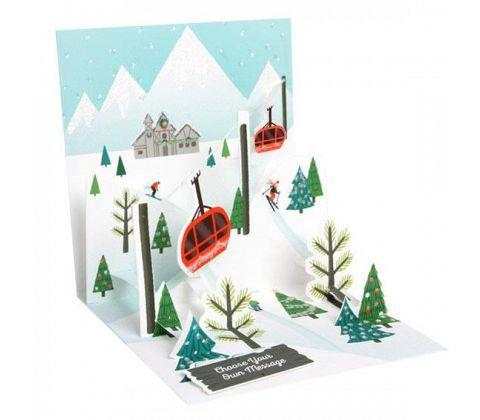 3D Pop-Up Kort - Julig Bergsby - Julkort - The Christmas Store - Sverige