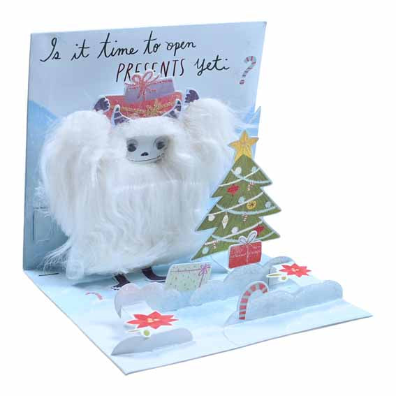 3D Pop-Up Kort - Princess Yeti - Julkort