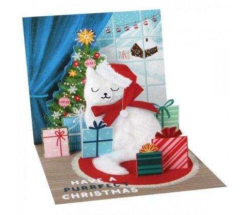 3D Pop-Up Kort - Tomtens Katt - Julkort - The Christmas Store - Sverige
