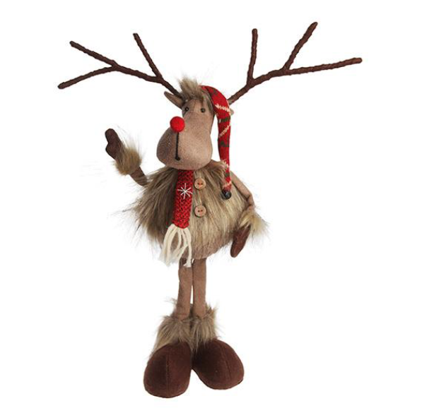 Ren med böjbara horn