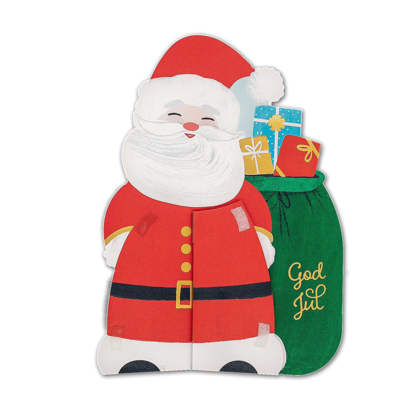 Julkort Tomte Pompom Pop-up 21cm