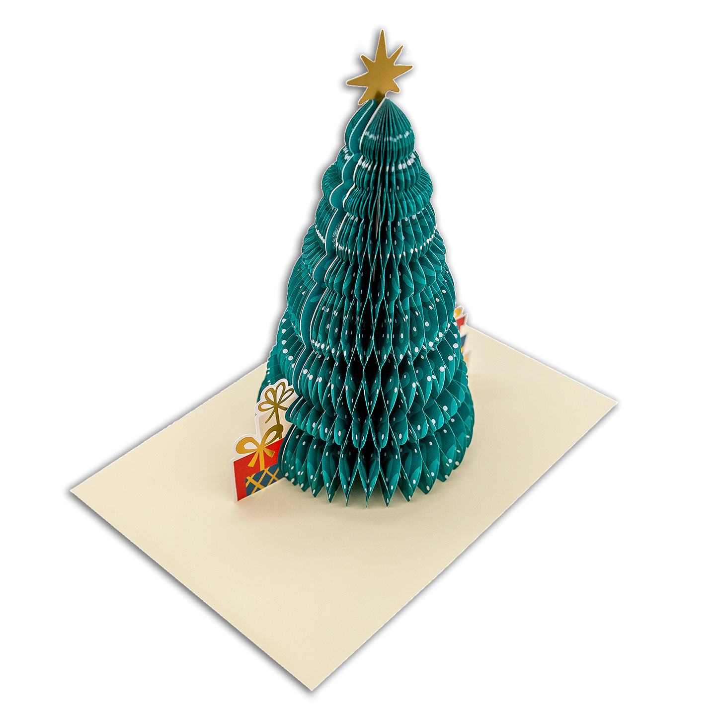 Julkort Gran Pompom Pop-up 21cm