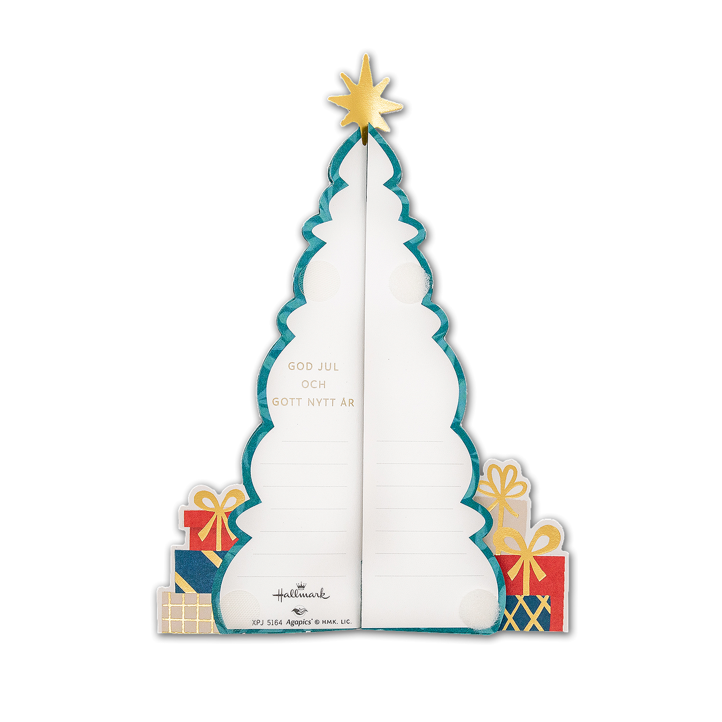 Julkort Gran Pompom Pop-up 21cm