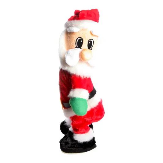 Twerking Santa, H35cm, Plysch, Röd