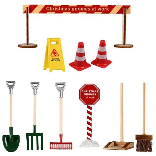 Vägarbetar-set till Nissedörr, 10/set