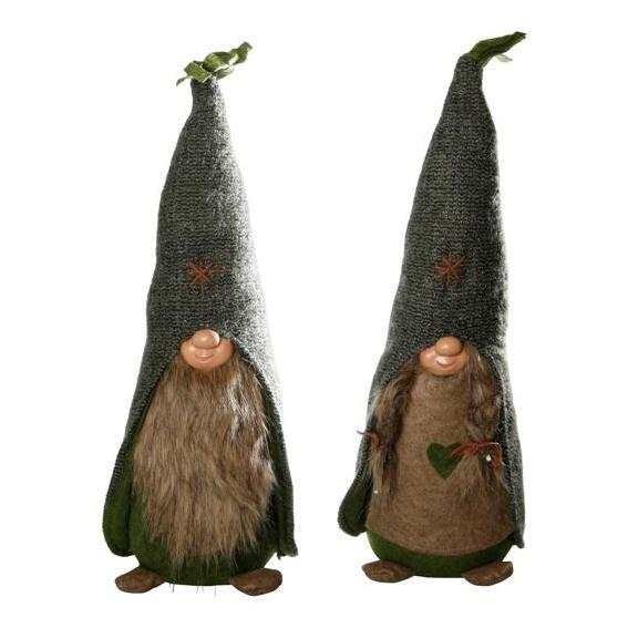 Tomte grön m gömda ögon 42cm - The Christmas Store - Sverige