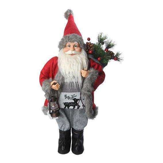 Tomte grå / röd 47cm - The Christmas Store - Sverige