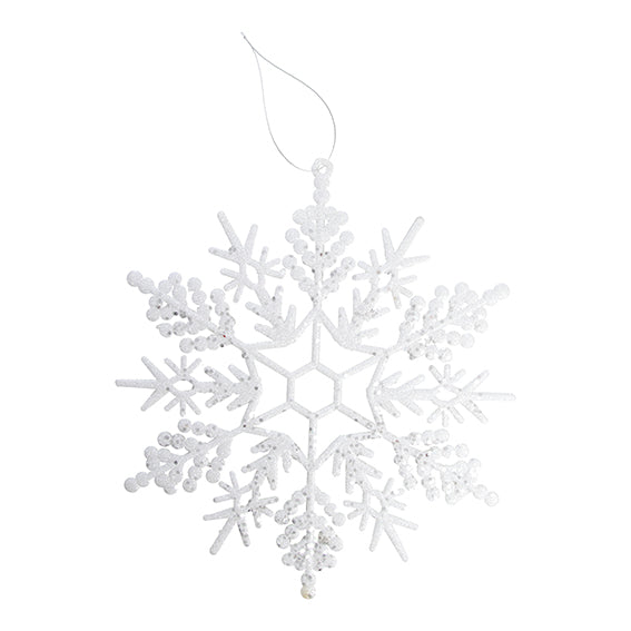Snöflinga Glitter vit/silver 29 cm