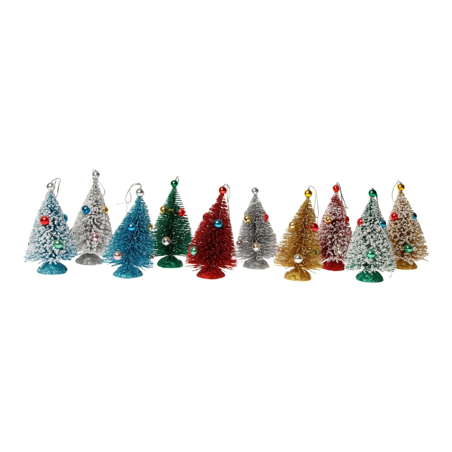 Granar färgade med julgranskulror 10cm - The Christmas Store - Sverige