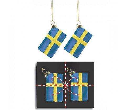 Julkula - Svenska Flaggan 2/ask - The Christmas Store - Sverige