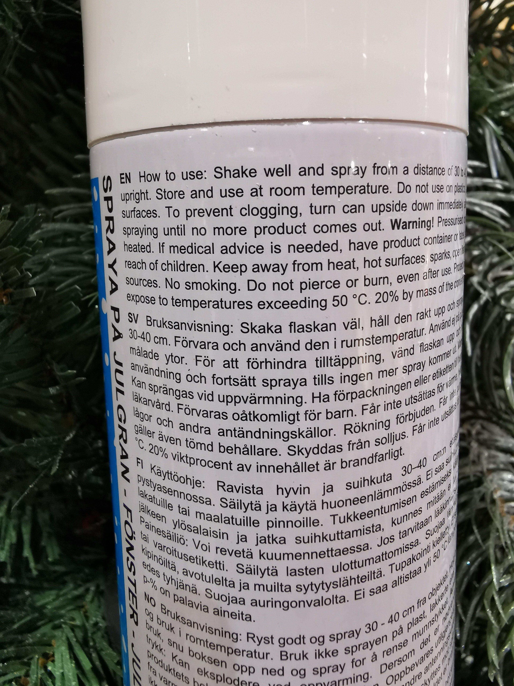 Snöspray 300ml - The Christmas Store - Sverige