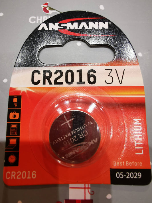 Knappbatteri CR2016 - Lithium 3V