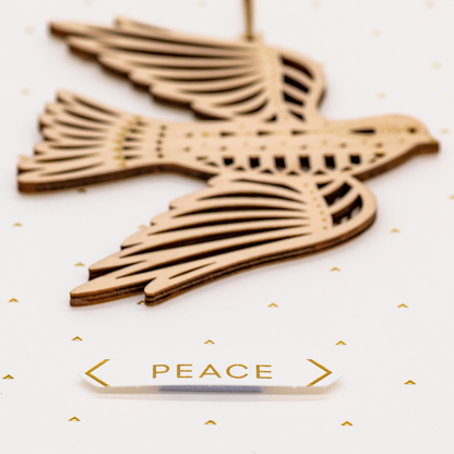 3D Julkort - Peace