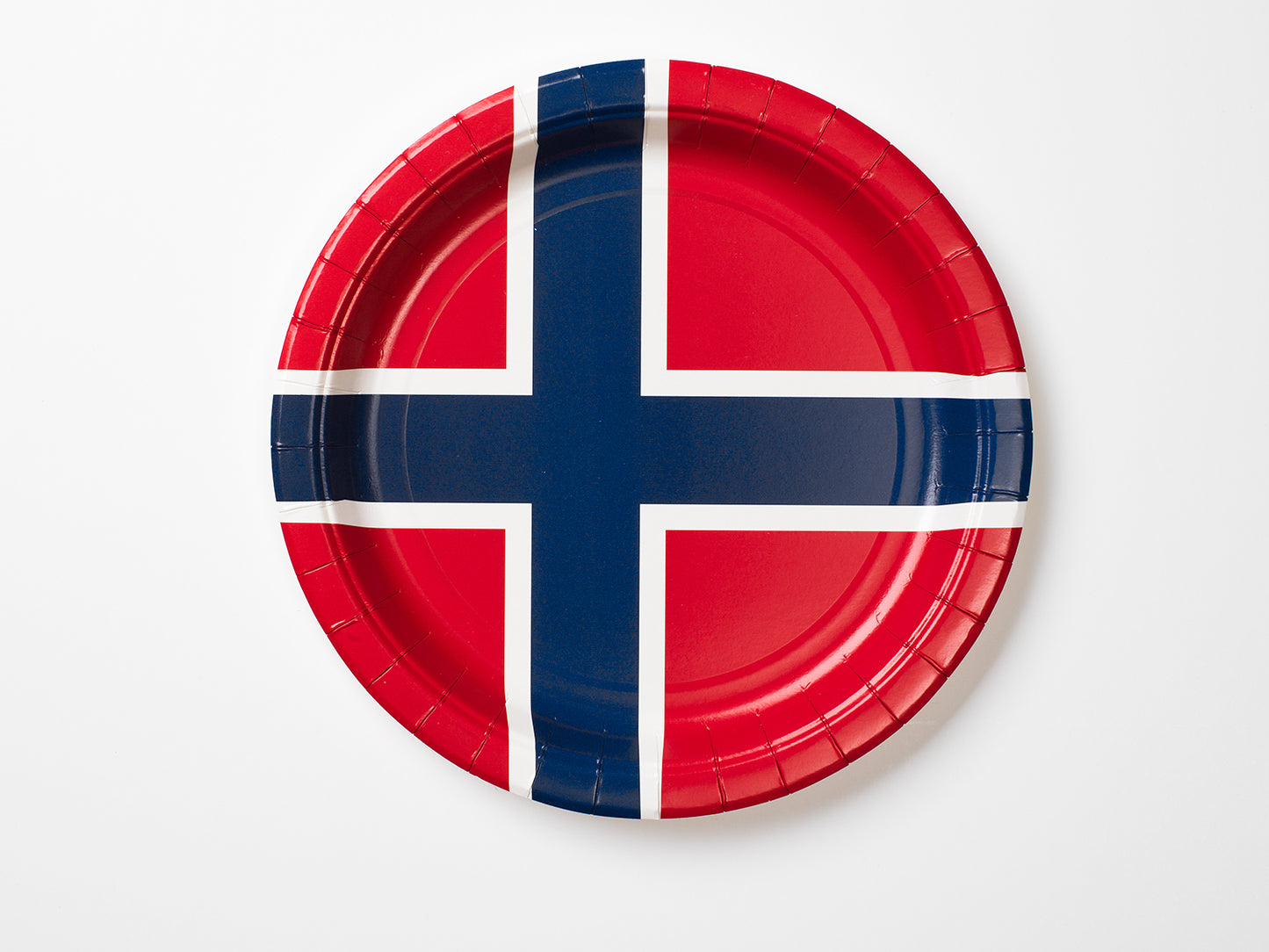 Tallrik Norska Flaggan 8-Pack