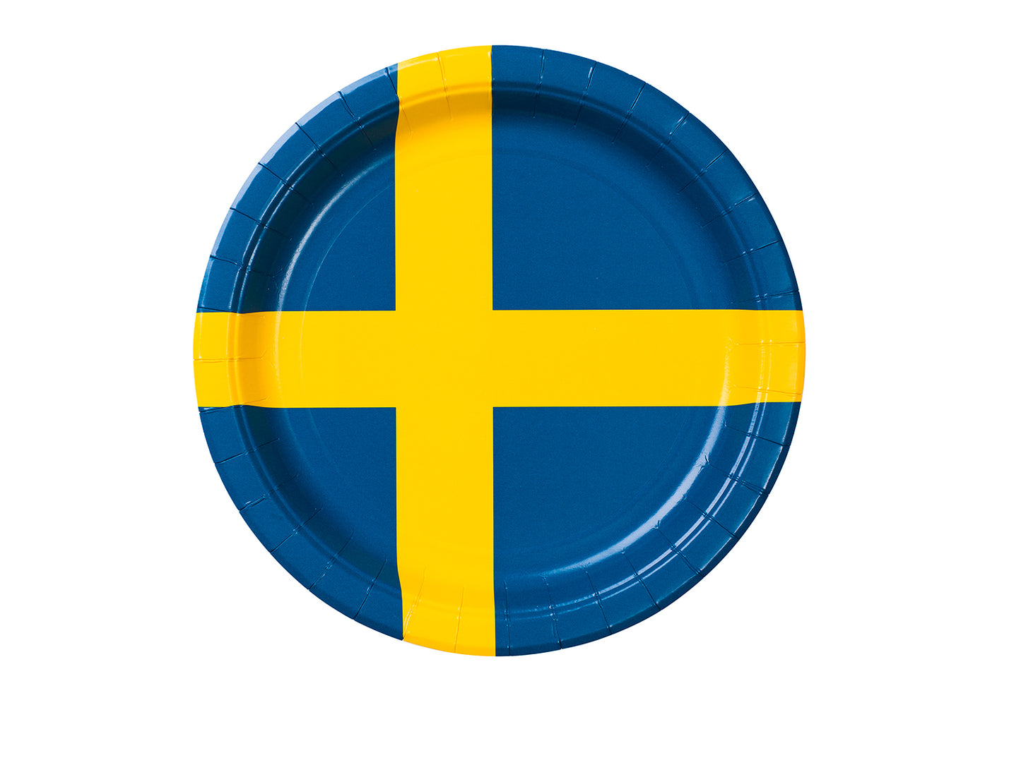 Tallrik Svenska Flaggan 8-Pack